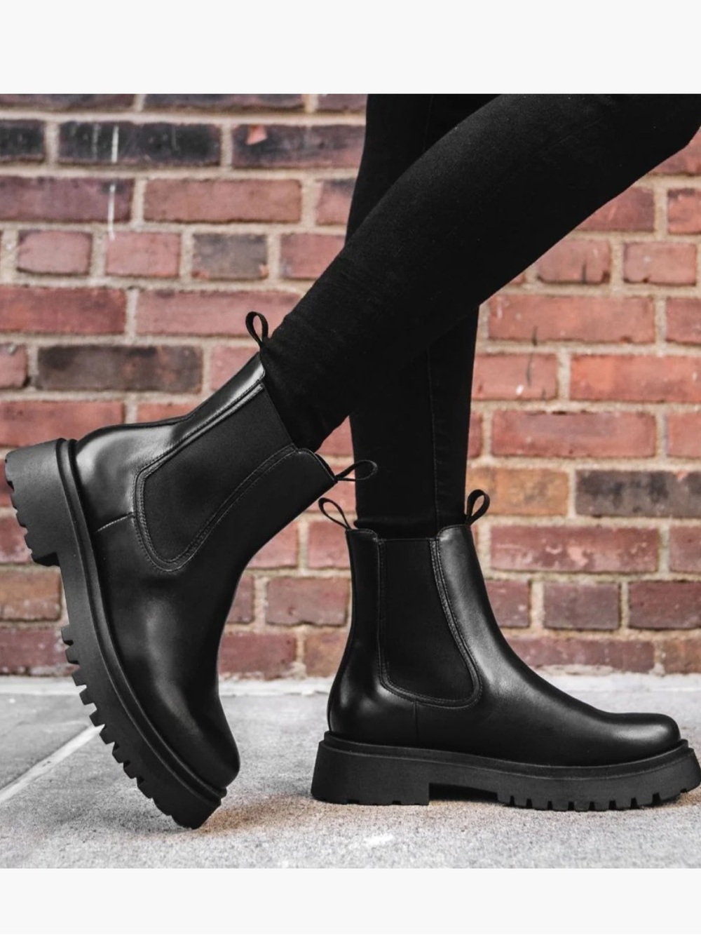 Thursday Legend Platform Chelsea Boots Black 11 Women’s